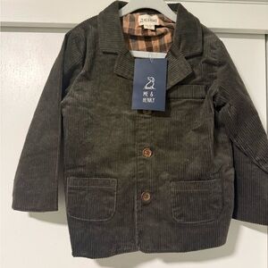 Me & Henry Corduroy Blazer - Dark Green